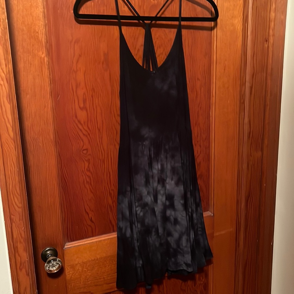 American Eagle Soft and Sexy Navy Bleached Dress Size Large